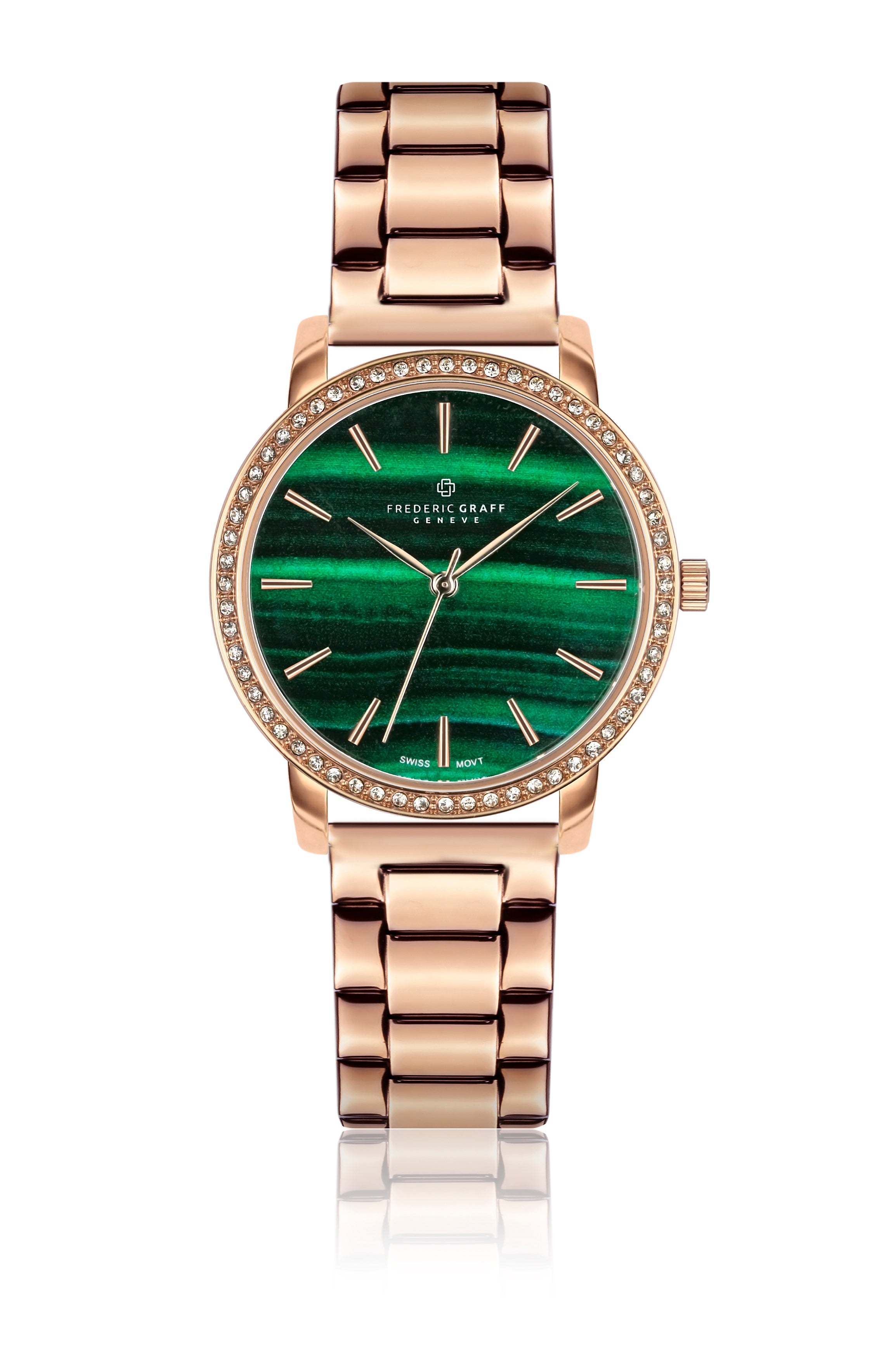 Elizabeth Rose Gold Steel Watch