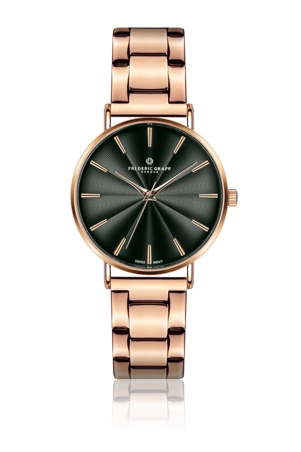 Ava Rose Gold Steel Watch