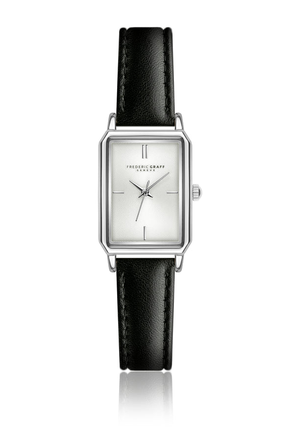 Silver Leather Watch