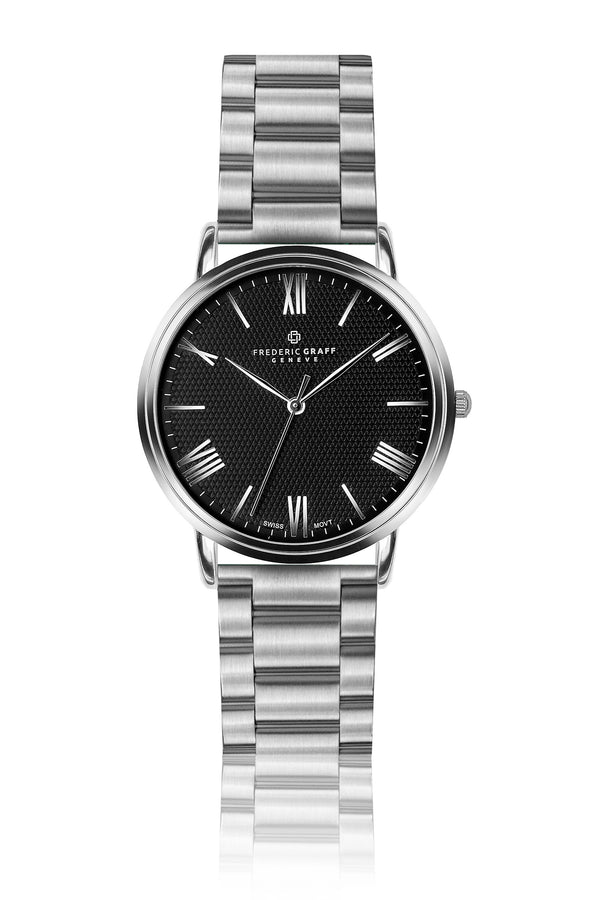 Silver Monch Silver Double Buckle Watch