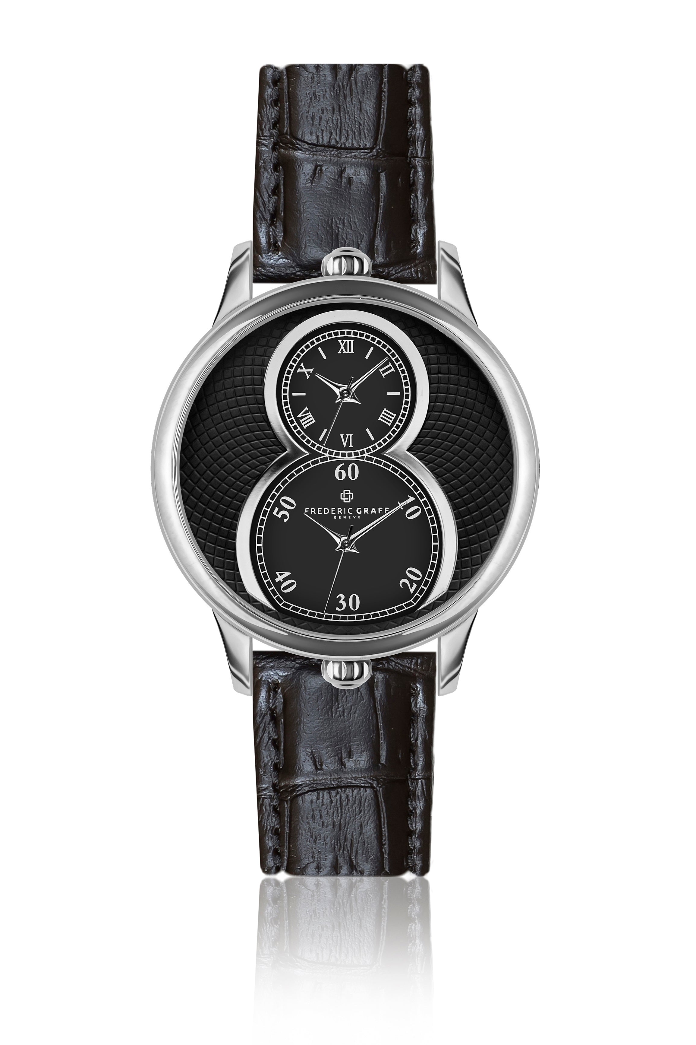 Taranaki Croco Black Leather Watch – Frederic Graff