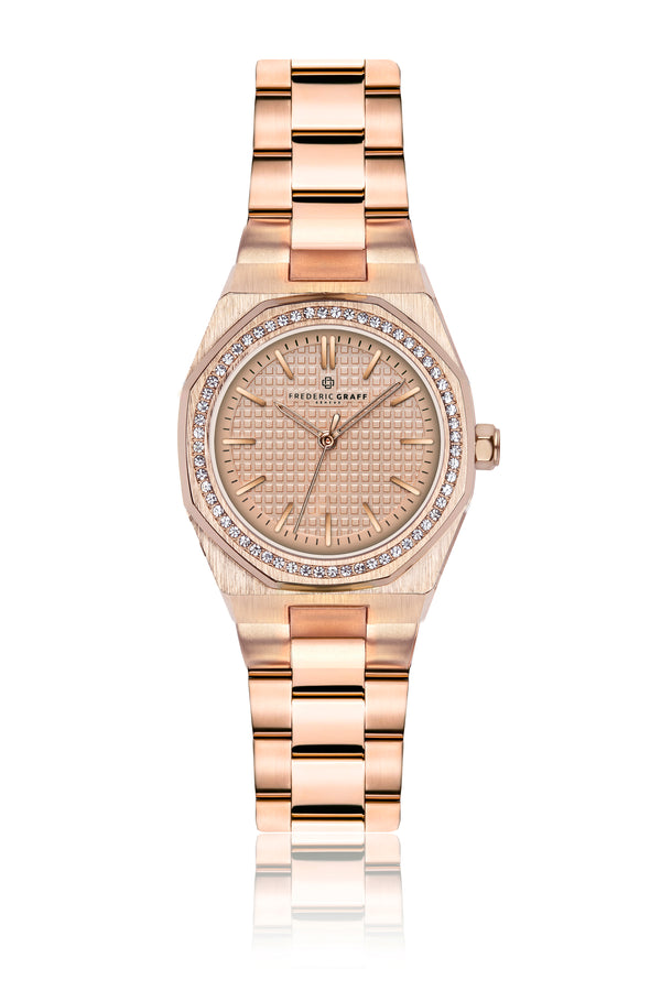 Aneto Rose Gold Steel Watch