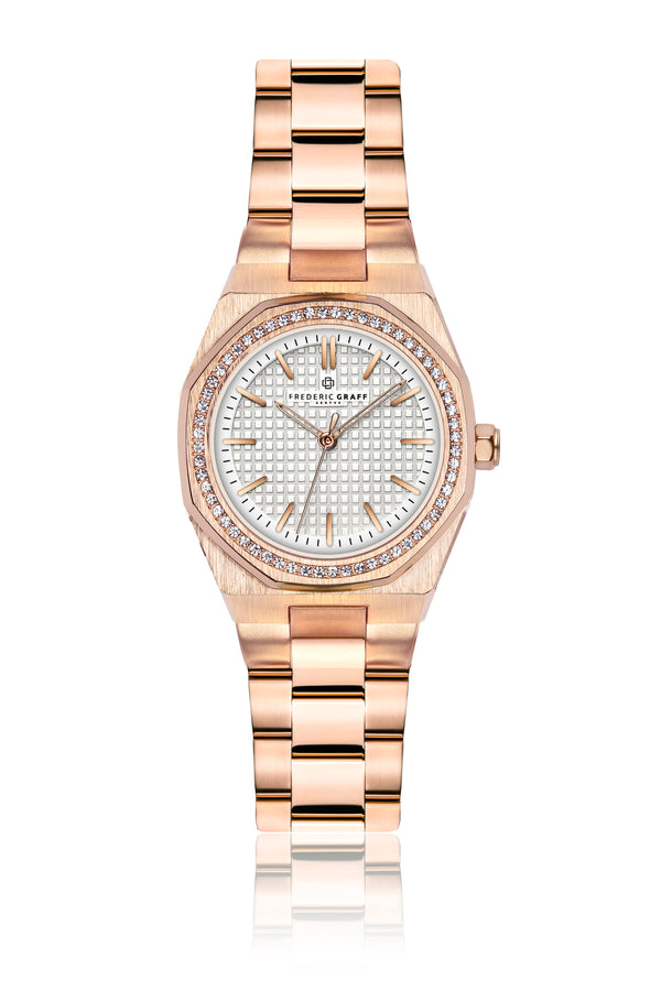 Dumani Rose Gold Steel Watch